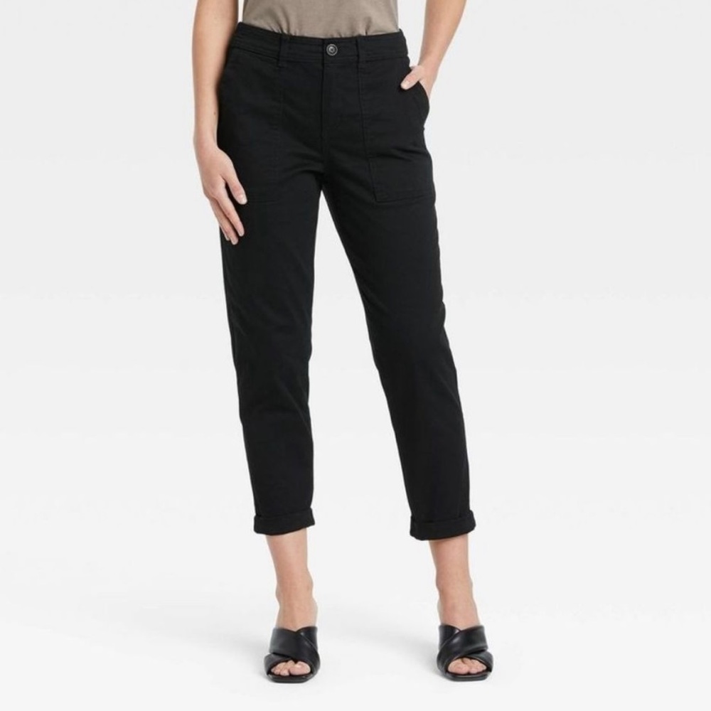 A New Day Black Utility Pants Size 12